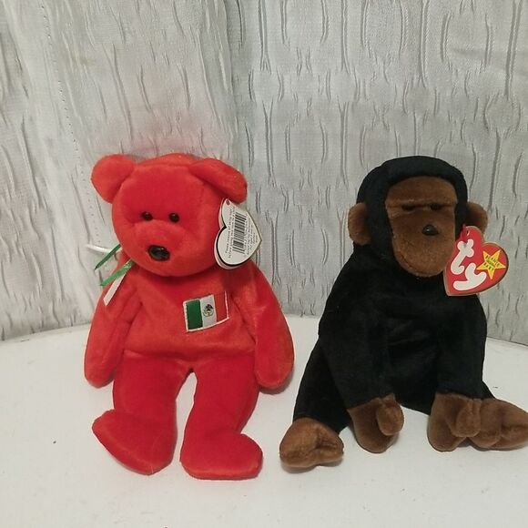 Ty Beanie Babies Lot of 12 Vintage Beanie Babies Estate sale find - Picture 7 of 14